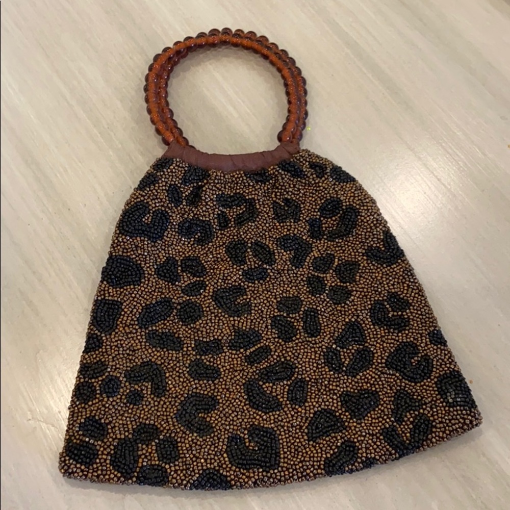 Beaded Cheetah Mini-Bag